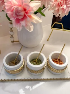Inspire Me! Home Decor White Floral Tea Set (3 Items) Each Sold Individually KITCHEN Hot