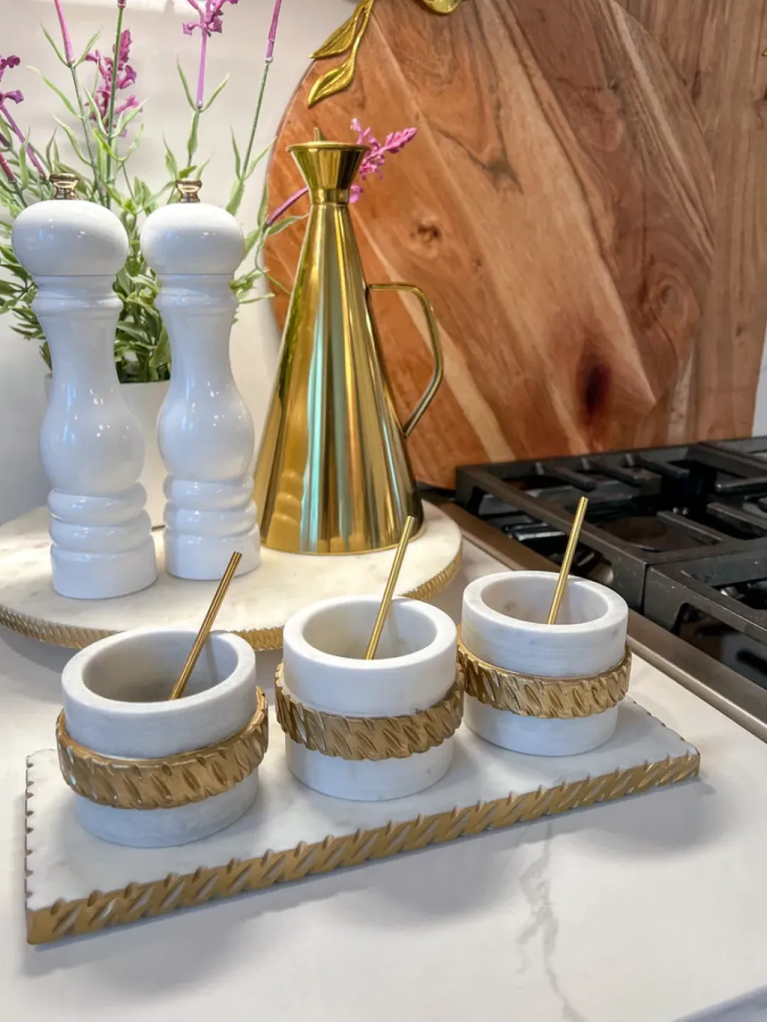 Inspire Me! Home Decor White Floral Tea Set (3 Items) Each Sold Individually KITCHEN Hot