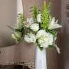 Inspire Me! Home Decor White Glass Vase With Mesh Design (2 Styles) “From Pops Of Color Home Collection” Discount