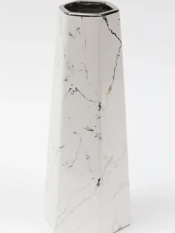 Inspire Me! Home Decor White Glass Vase With Mesh Design (2 Styles) “From Pops Of Color Home Collection” Discount