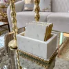 Inspire Me! Home Decor White Glass And Mirror Decorative Boxes (2 Sizes) Online