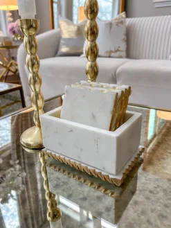 Inspire Me! Home Decor White Glass And Mirror Decorative Boxes (2 Sizes) Online