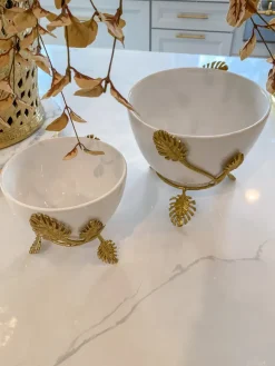 Inspire Me! Home Decor White & Gold Scallop Tea Pot Outlet