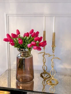 Inspire Me! Home Decor White & Gold Ceramic Spoon/Candle Holder Hot
