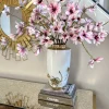 Inspire Me! Home Decor White & Gold Cluster Vase Fashion