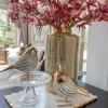 Inspire Me! Home Decor White & Gold Tissue Box Cover Clearance