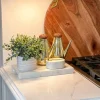 Inspire Me! Home Decor White Hammered Jar With Gold Border & Lid (3 Sizes) Online