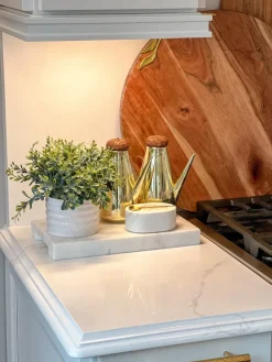 Inspire Me! Home Decor White Hammered Jar With Gold Border & Lid (3 Sizes) Online