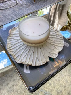 Inspire Me! Home Decor White Marble Hexagon Coasters W/ Gold Edge Discount