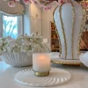 Inspire Me! Home Decor White Marble Condiment Tray With 3 Bowls & Golden Spoons Online