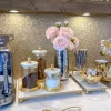 Inspire Me! Home Decor White Marble Flower Shaped Cake Stand (2 Colors) Outlet