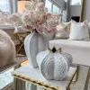 Inspire Me! Home Decor White Marble Design Bowl/Vase (2 Sizes) Hot