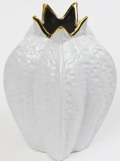 Inspire Me! Home Decor White Marble Design Bowl/Vase (2 Sizes) Hot