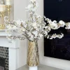 Inspire Me! Home Decor White Marble Tray With Gold Leaf Handles Discount