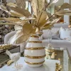 Inspire Me! Home Decor White Orchid In Gold Detailed Pot Fashion