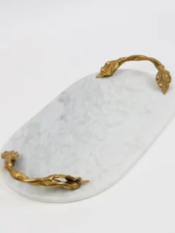 Inspire Me! Home Decor White Pomegranate Vase With Gold Trim (2 Sizes) Sale