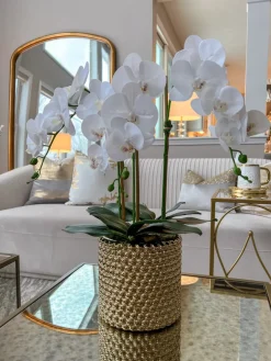 Inspire Me! Home Decor White Porcelain Vase Dipped Design (2 Colors) Best