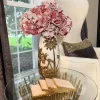 Inspire Me! Home Decor White Porcelain Vase With Gold Petal Design Clearance