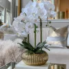 Inspire Me! Home Decor White Porcelain Vase With Gold Tree Design Discount