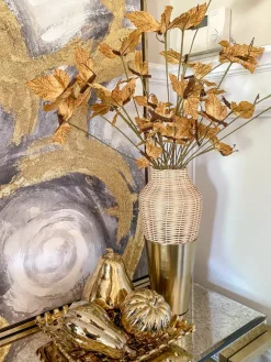 Inspire Me! Home Decor White Pumpkin Candle With Gold Top (2 Sizes) Discount