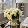 Inspire Me! Home Decor 10″ White Real Touch Rose Bundle Online