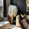 Inspire Me! Home Decor White Vase With Gold Floral Design Fashion