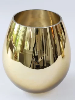 Inspire Me! Home Decor Wood Bowl With Gold Studded Details New