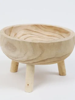 Inspire Me! Home Decor 11″ Wood Bowl With Legs Hot