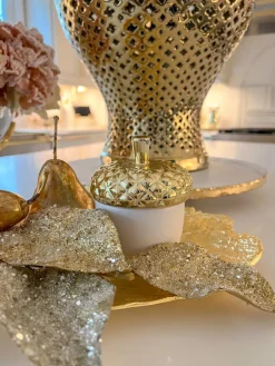 Inspire Me! Home Decor X-Tall Gold Textured Candle Holders (3 Sizes) Sale