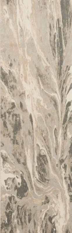 Inspire Me! Nourison Elegance Area Rug- Grey/Charcoal/beige (5 Sizes) PILLOWS, RUGS, & THROWS New