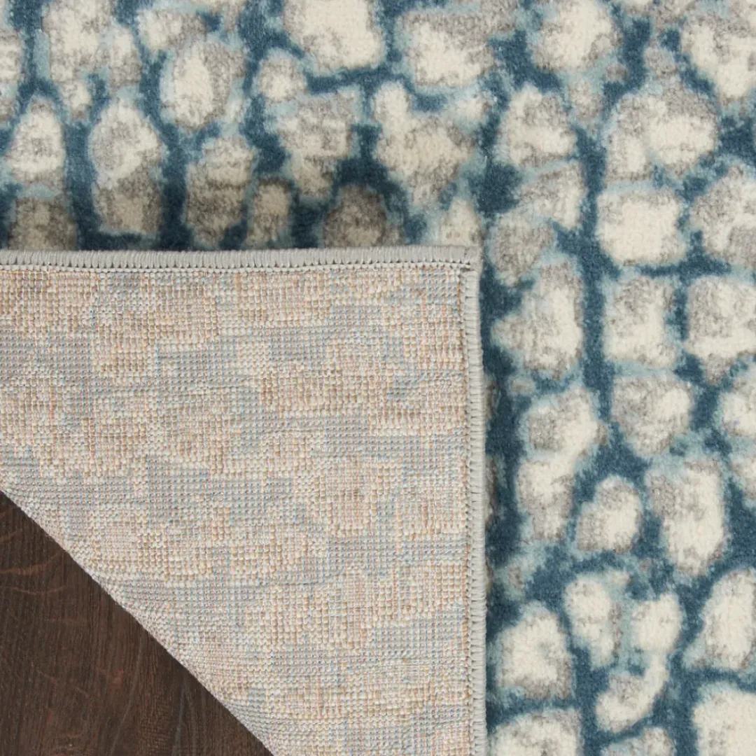 Inspire Me! Nourison Home Decor Joli Area Rug – Ivory/Blue/Grey (3 Sizes) PILLOWS, RUGS, & THROWS Hot
