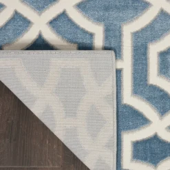 Inspire Me! Nourison Joli Area Rug – Blue/White (3 Sizes) PILLOWS, RUGS, & THROWS Discount