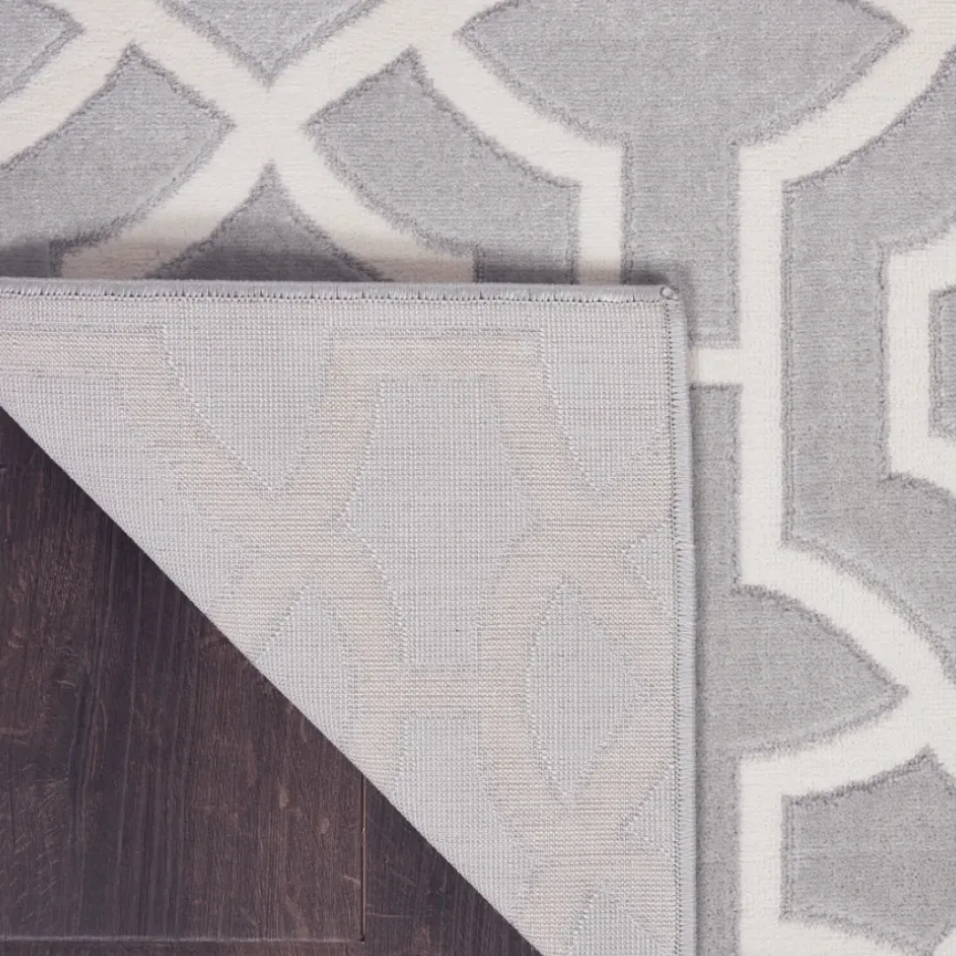 Inspire Me! Nourison Joli Area Rug – Grey/White (3 Sizes) PILLOWS, RUGS, & THROWS Hot