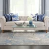 Inspire Me! Nourison Joli Area Rug – Ivory/Blue/Grey (3 Sizes) PILLOWS, RUGS, & THROWS Discount